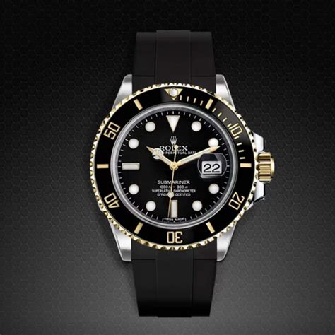 bracelet rolex submariner caoutchouc|rolex submariner value over time.